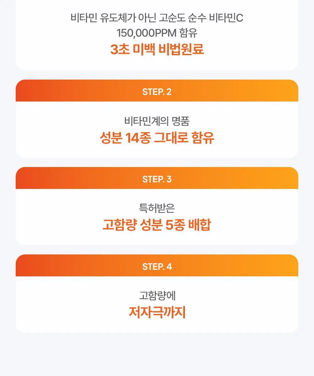 [순수비타민C/잡티앰플] 마미케어 오쏘타민 비타민C 앰플 15ml 상세페이지 39